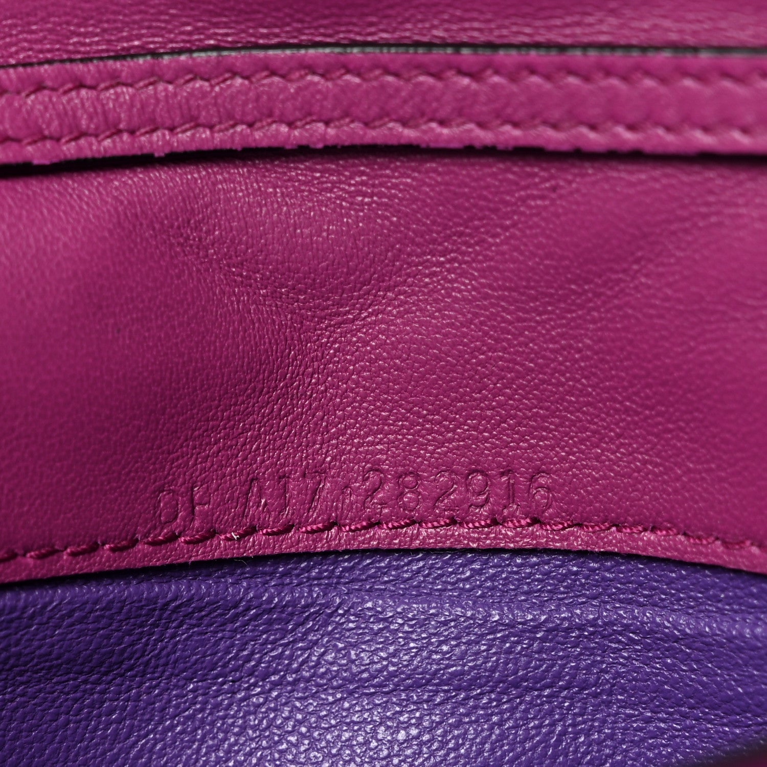 Calfskin Quilted Serpenti Forever Clutch Plum