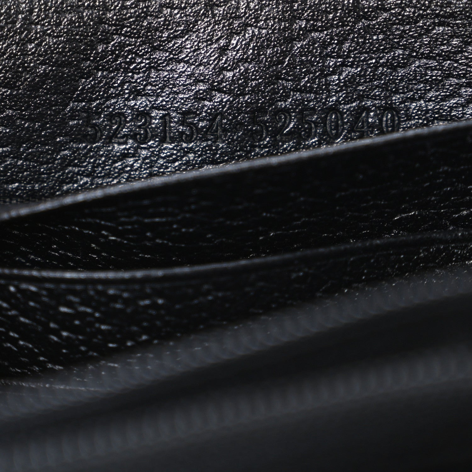 Calfskin Web Ophidia Zip Around Wallet Black