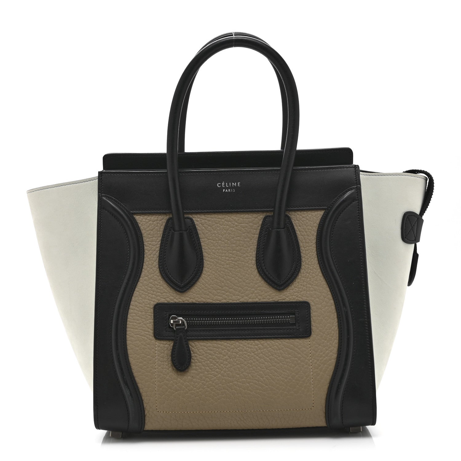 Bullhide Drummed Calfskin Micro Tri-Color Luggage Antarctic