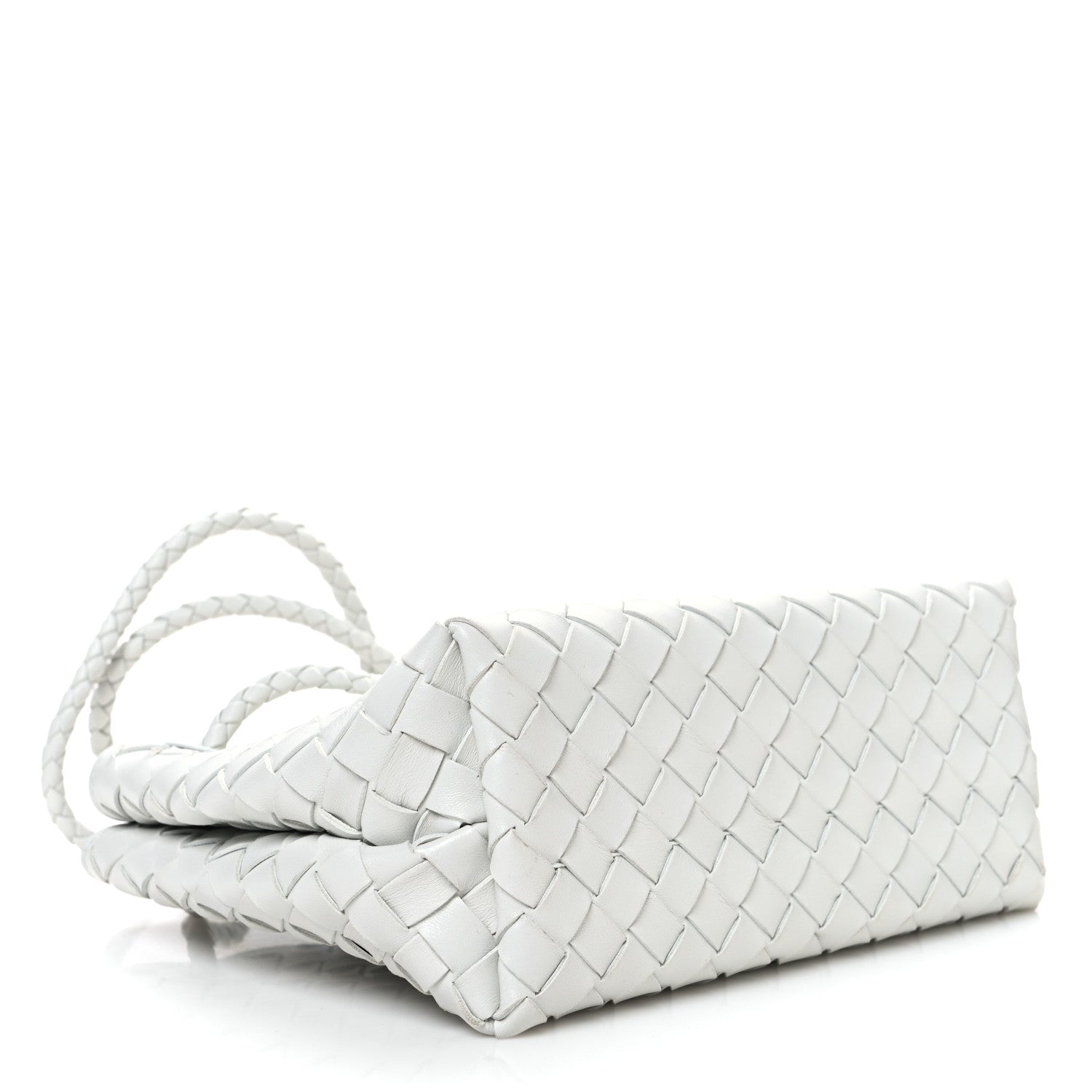 Nappa Intrecciato Small Andiamo Shoulder Bag Hoarfrost