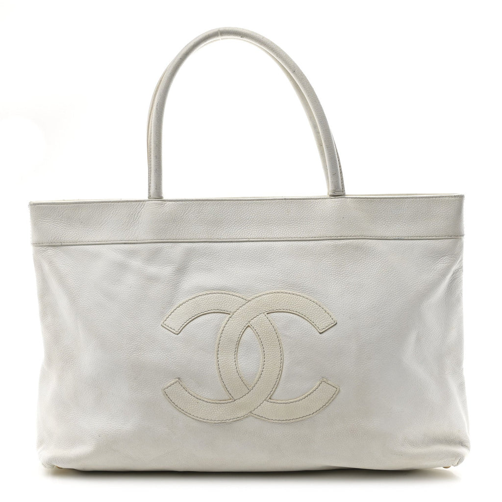 Caviar CC Timeless Tote White