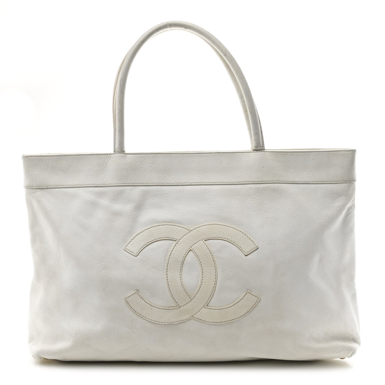 Caviar CC Timeless Tote White