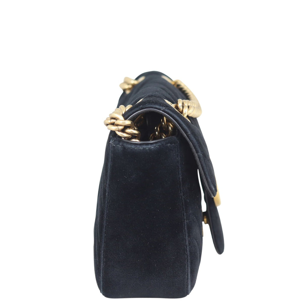 Gucci GG Marmont Velvet Mini Shoulder Bag