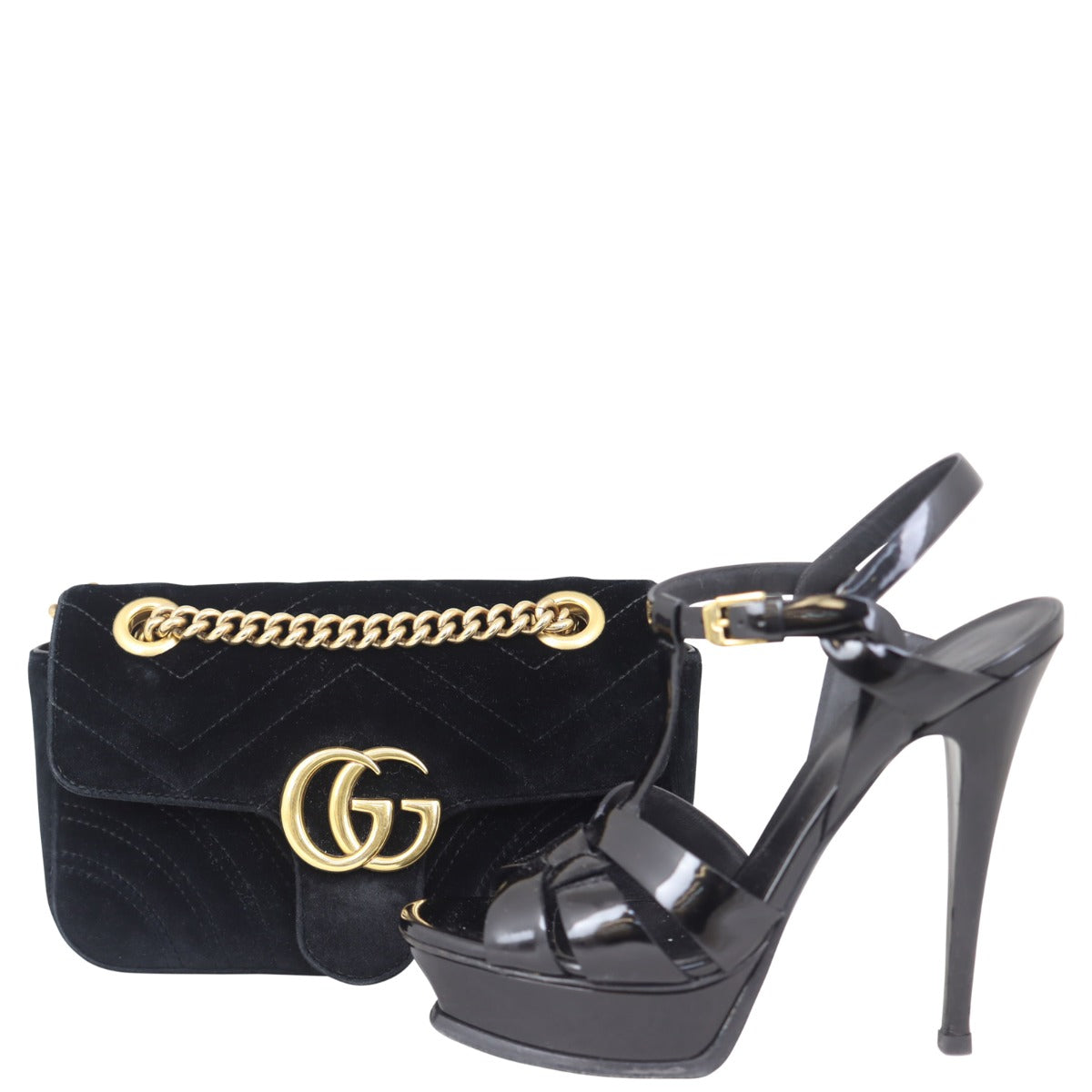 Gucci GG Marmont Velvet Mini Shoulder Bag