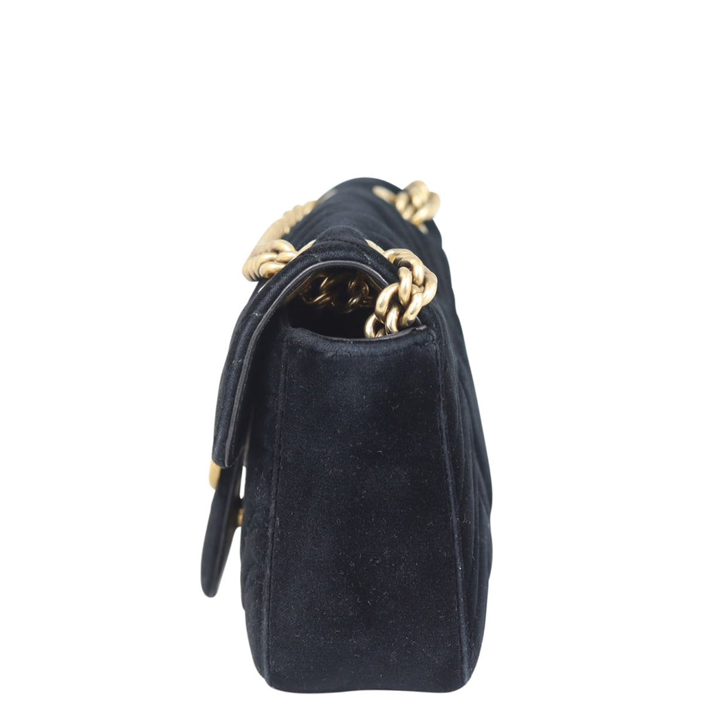 Gucci GG Marmont Velvet Mini Shoulder Bag