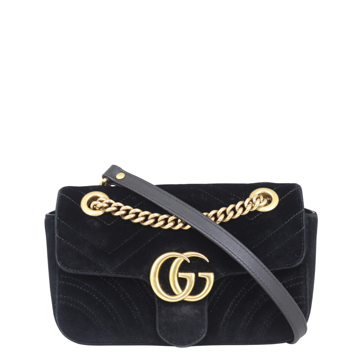 Gucci GG Marmont Velvet Mini Shoulder Bag