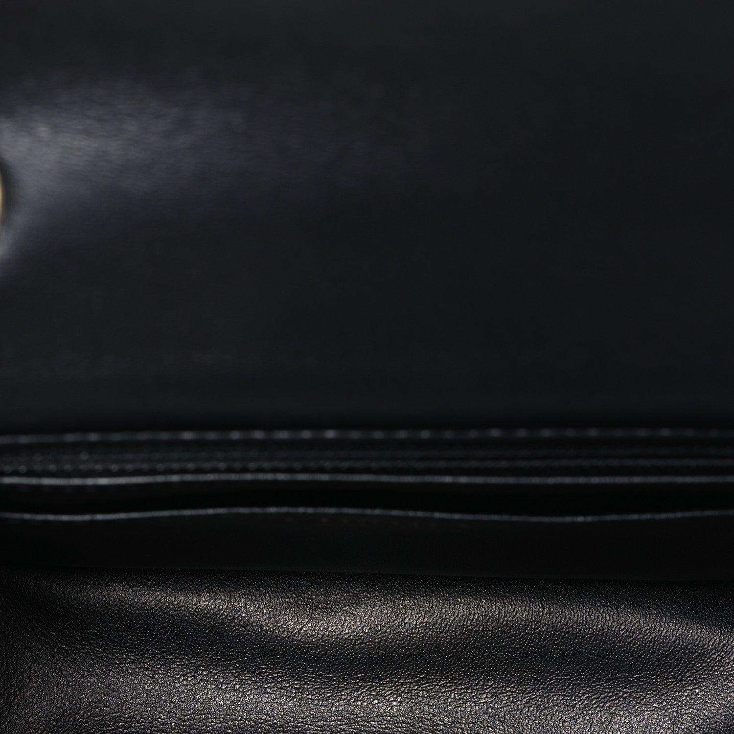 Lambskin Quilted Mini Rectangular Flap Black