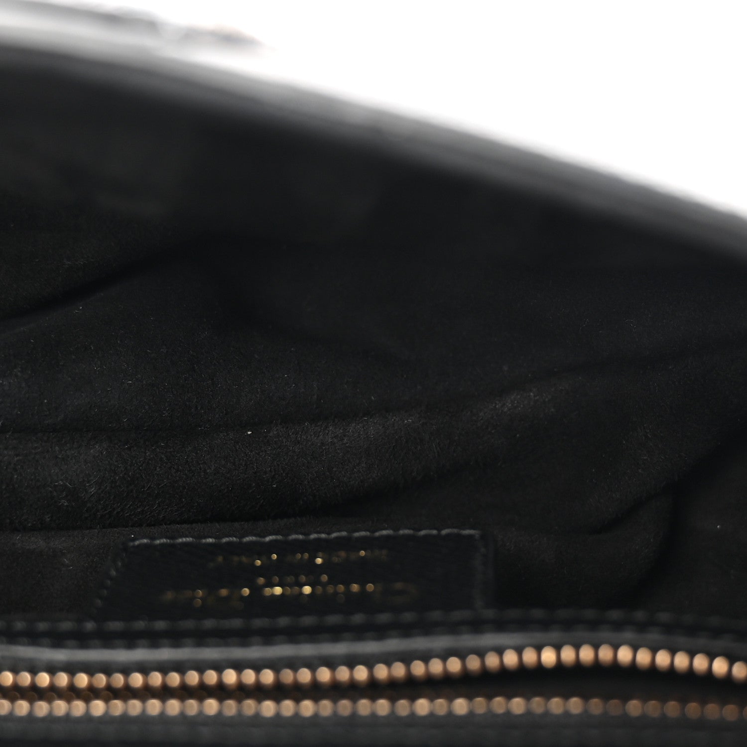Grained Calfskin Saddle Bag With Strap Black