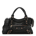 Agneau Giant 21 Rose Gold Hardware City Black