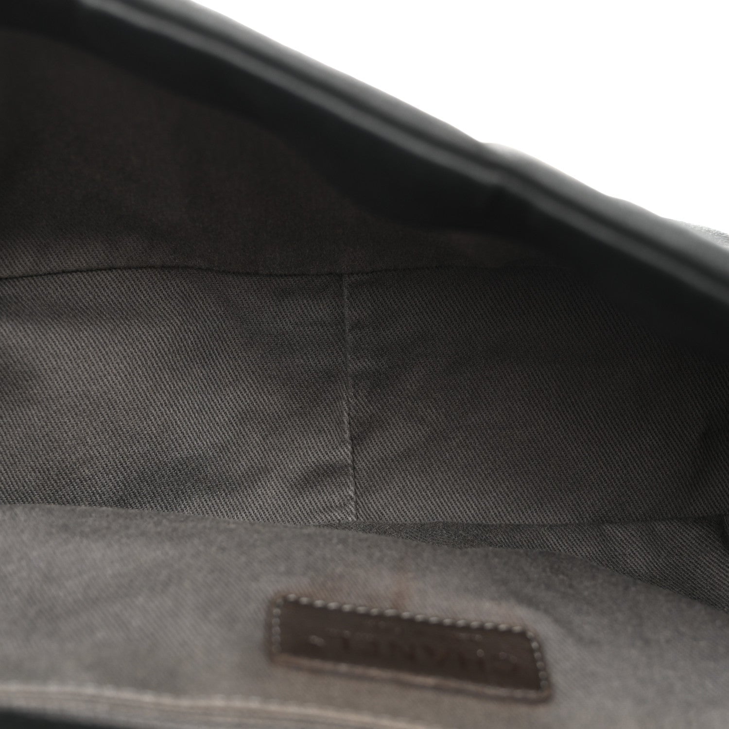 Iridescent Calfskin Glint Accordion Flap Black