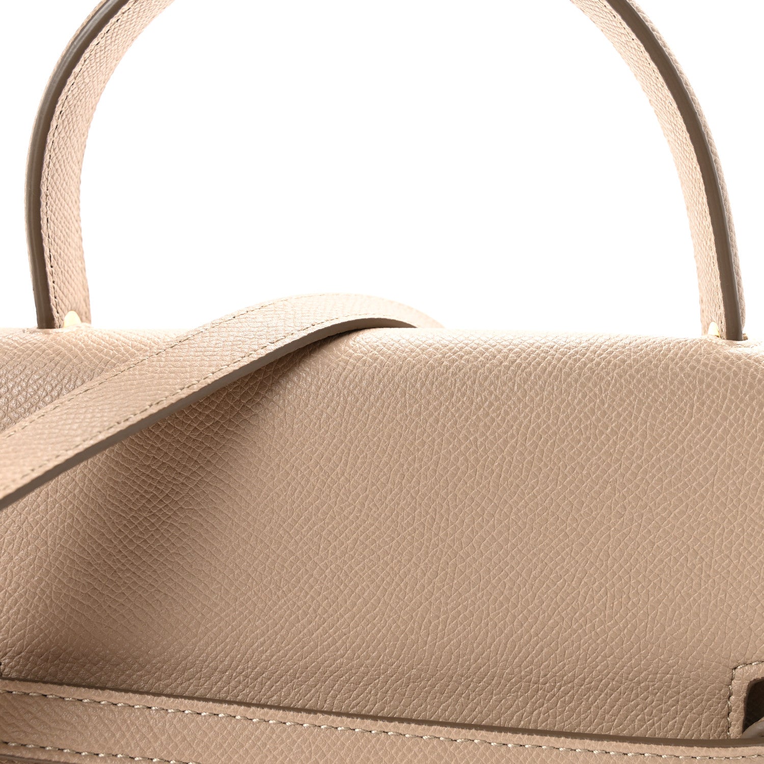 Grained Calfskin Micro Belt Bag Light Taupe