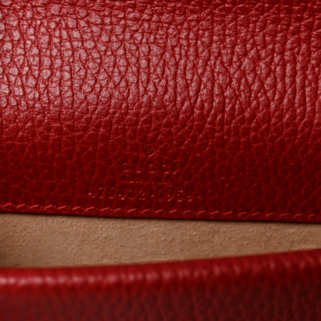 Calfskin Super Mini Dionysus Shoulder Bag Hibiscus Red