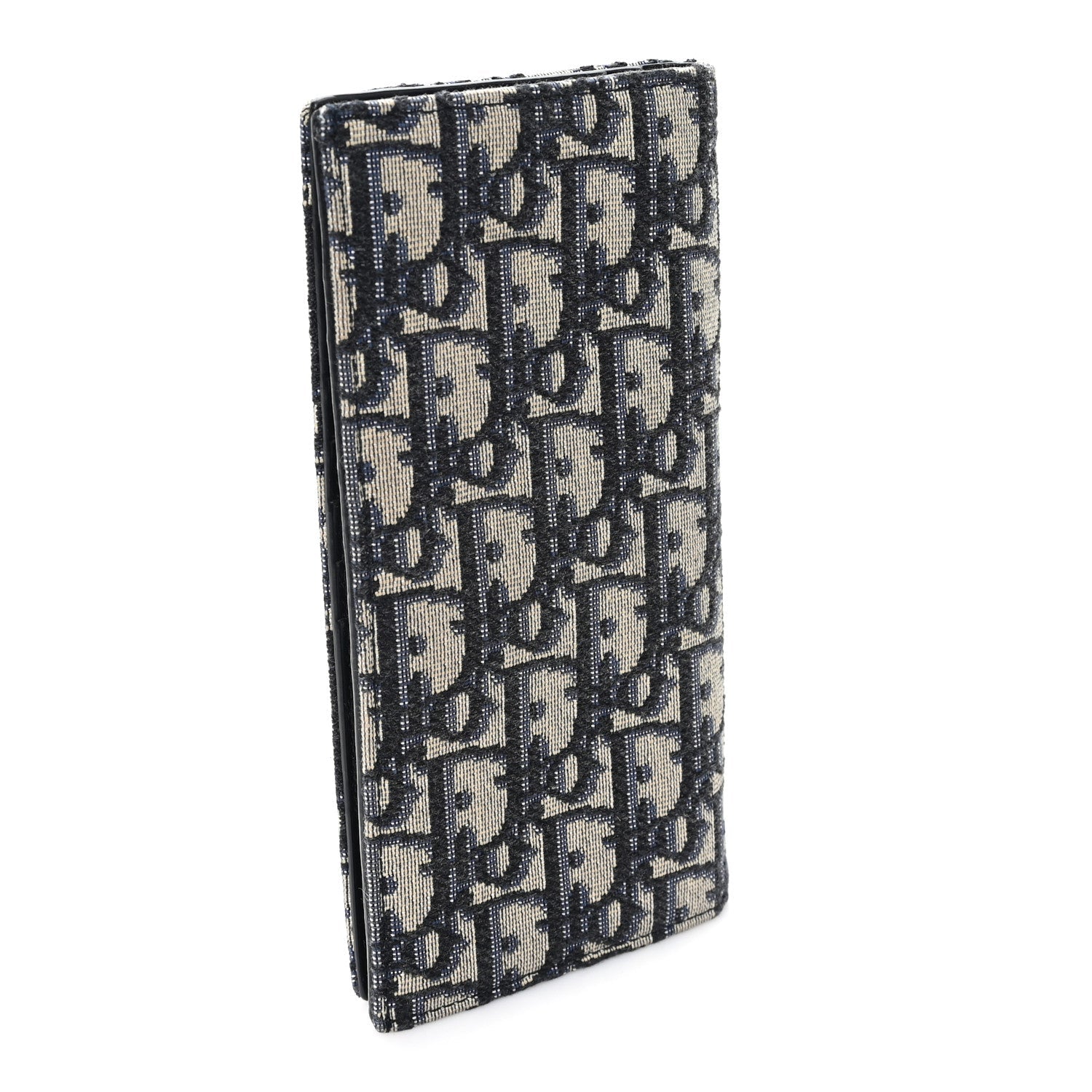 Oblique Long Vertical Wallet Blue Multicolor