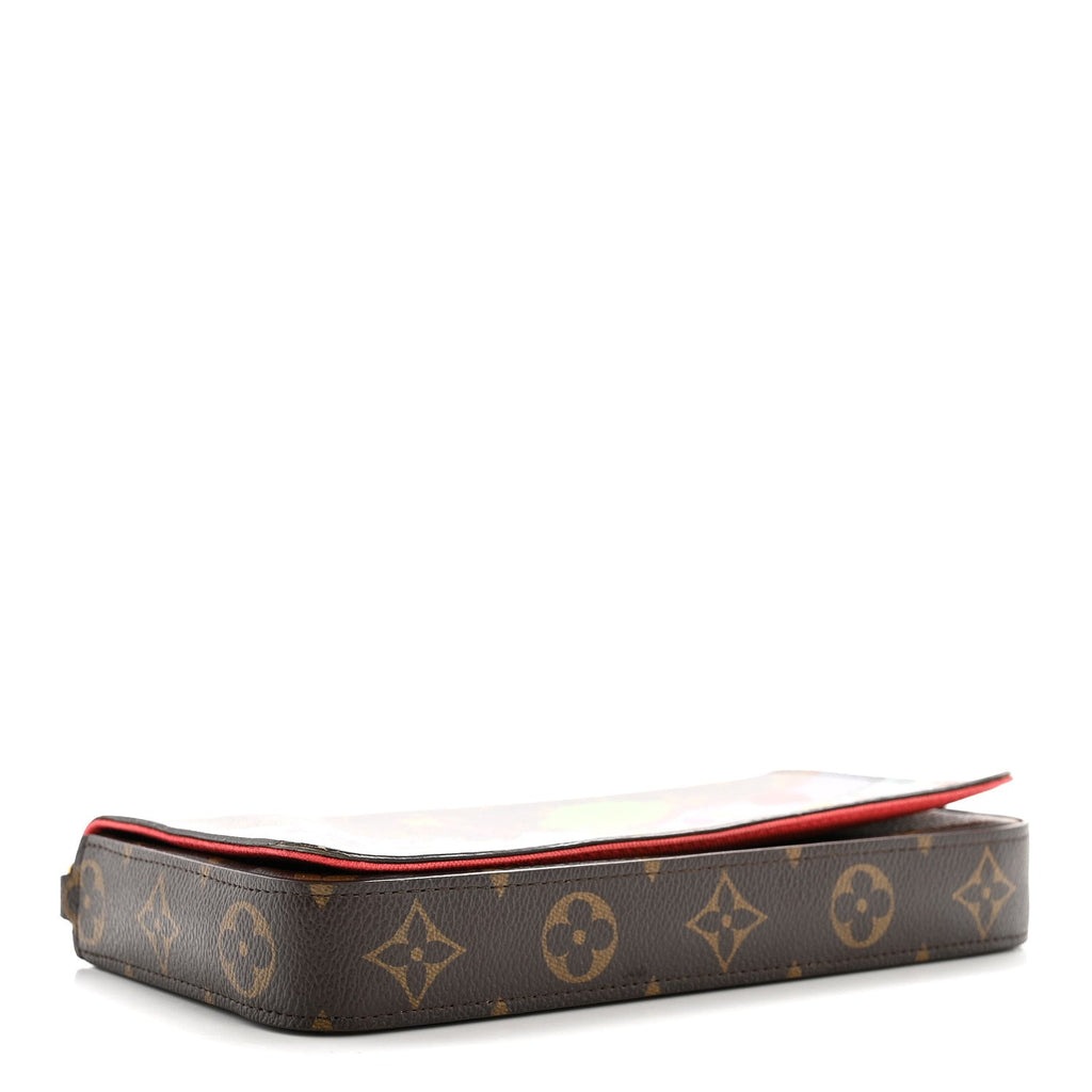 Monogram 2022 Christmas Animation China Chengdu Pochette Felicie Chain Wallet Red