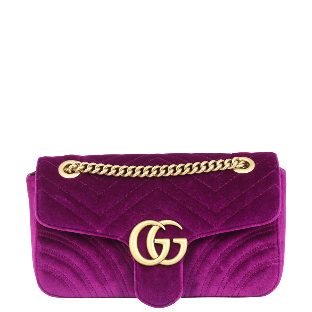 Gucci GG Marmont Velvet Small Shoulder Bag