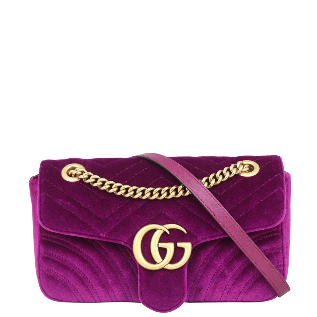 Gucci GG Marmont Velvet Small Shoulder Bag
