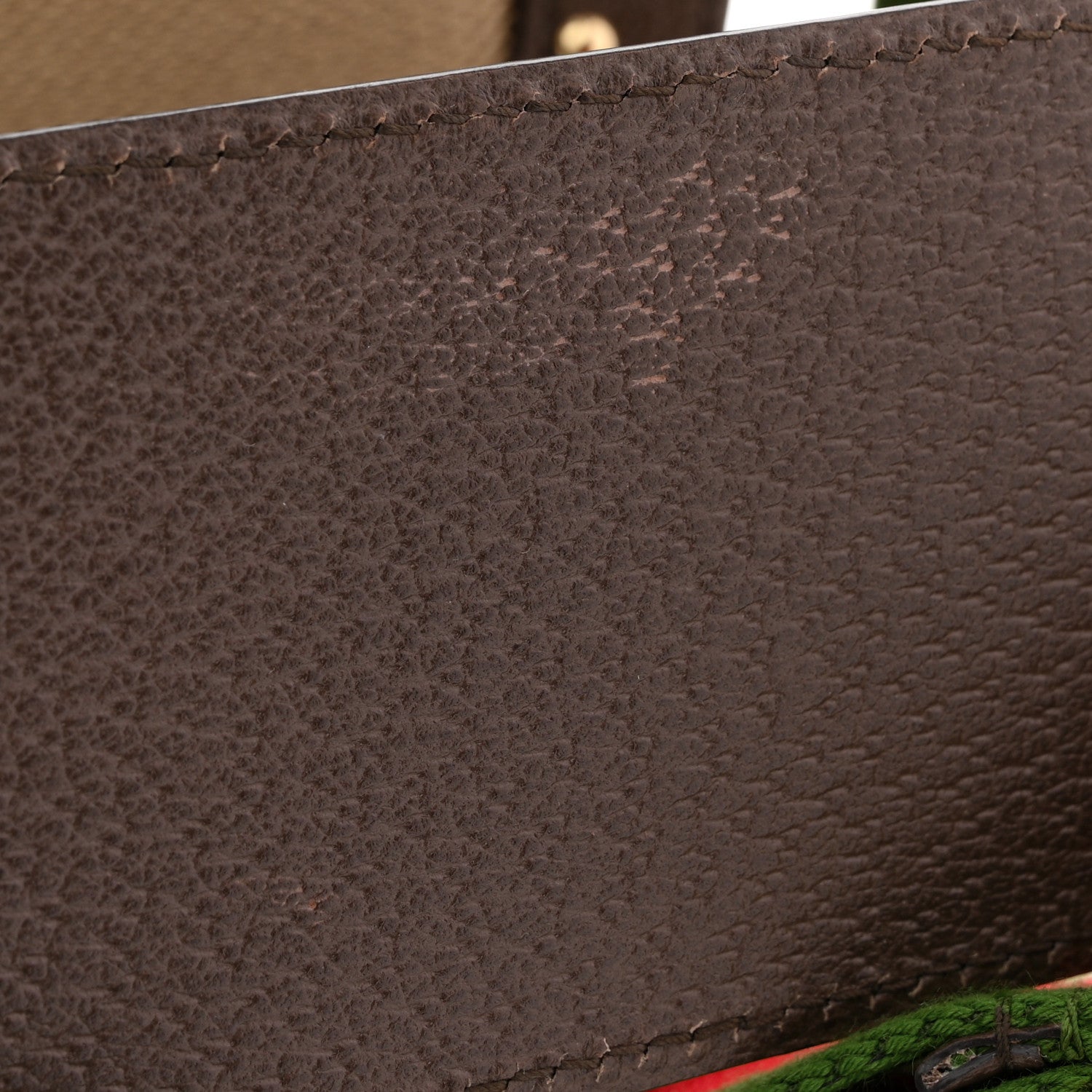 Monogram Jumbo GG Textured Dollar Calfskin Web Mini Savoy Hat Box Camel Ebony New Acero