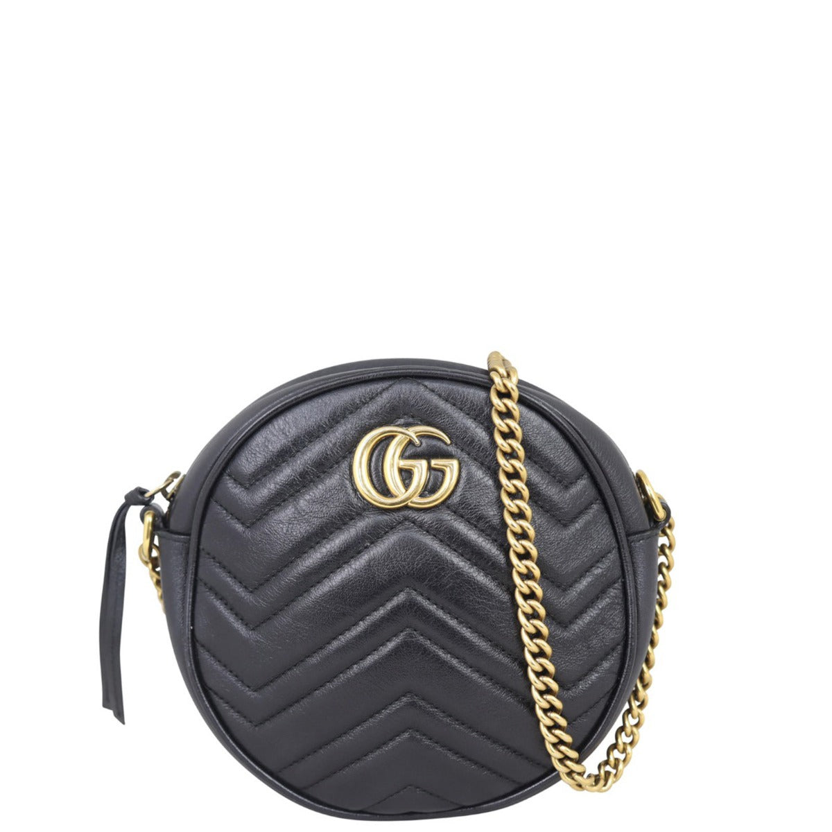 Gucci GG Marmont Round Chain Shoulder Bag