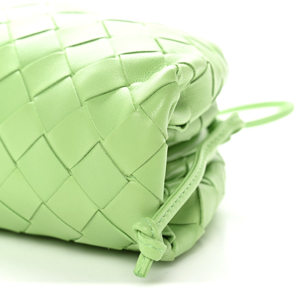Nappa Intrecciato The Mini Pouch Pistachio