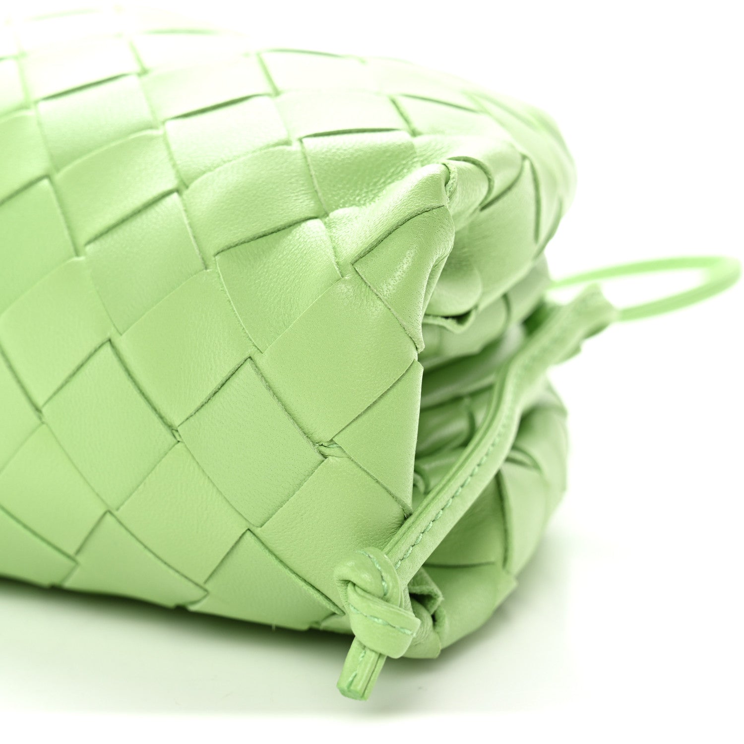 Nappa Intrecciato The Mini Pouch Pistachio