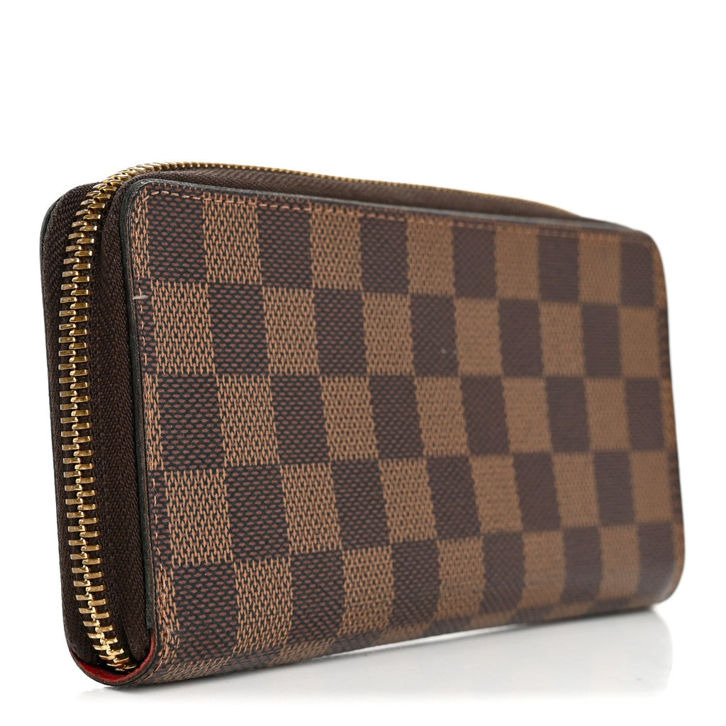 Damier Ebene Clemence Wallet Cherry