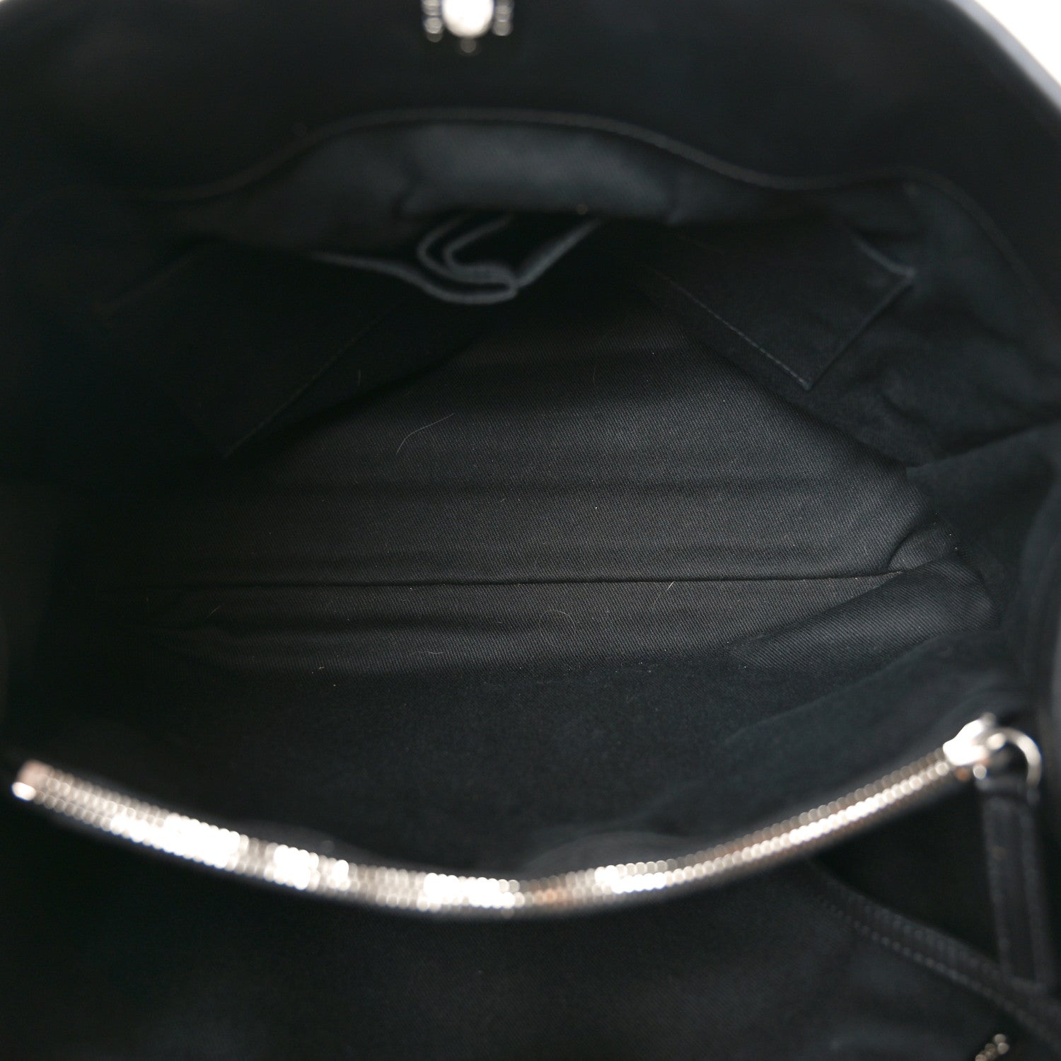 Calfskin Perforated Up In The Air Tote Black