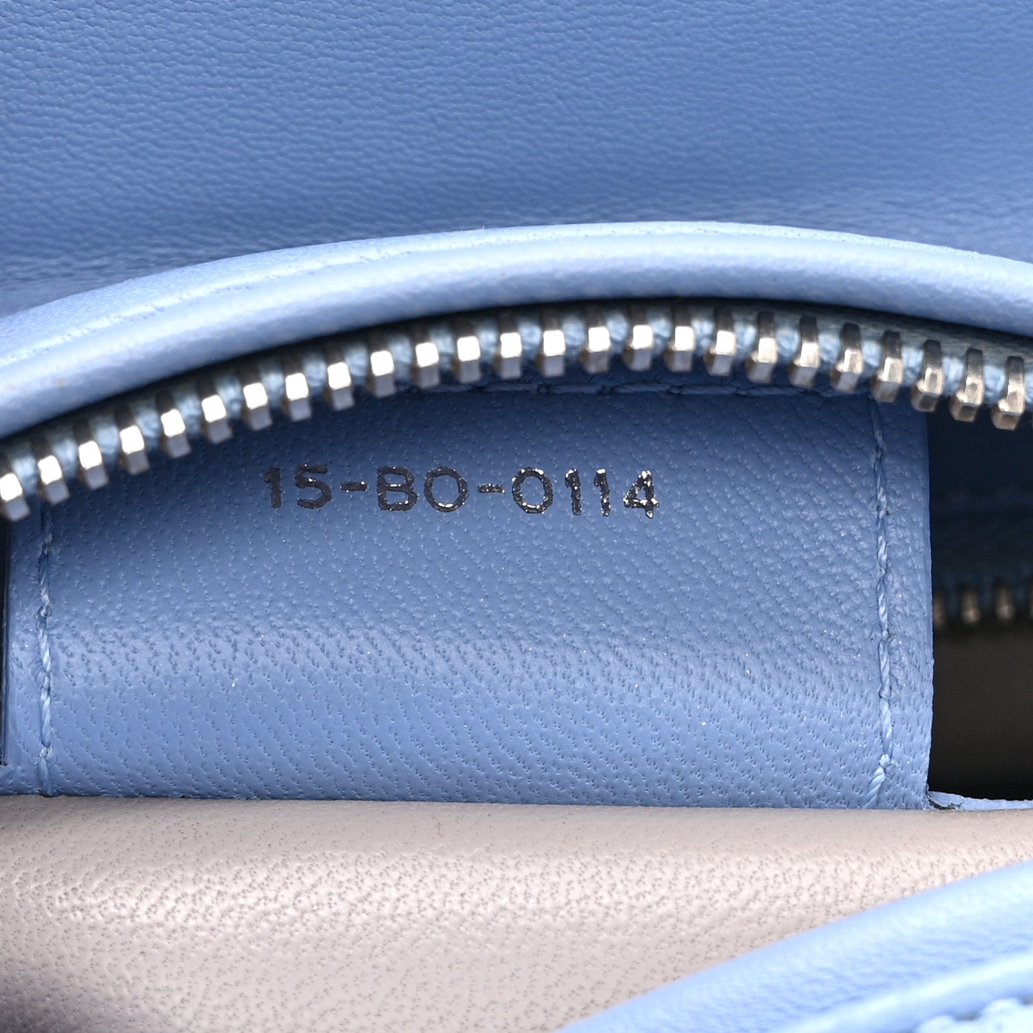 Lambskin Cannage Medium Bi-Color Lady Dior Blue Gray