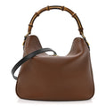 Softy Wonka Textured Dollar Calfskin Medium Diana Shoulder Bag Cuir Black