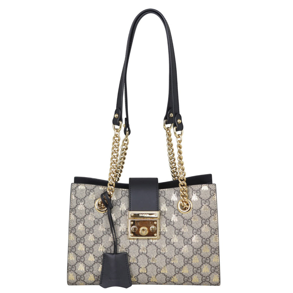 Gucci GG Supreme Bees Small Padlock Tote