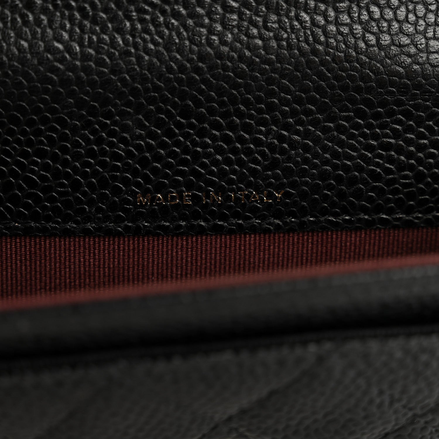 Caviar Quilted Flap  Holder Wallet Black