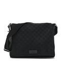 Monogram Small Flap Messenger Bag Black
