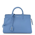 Grained Calfskin Small Rive Gauche Cabas Blue Clair
