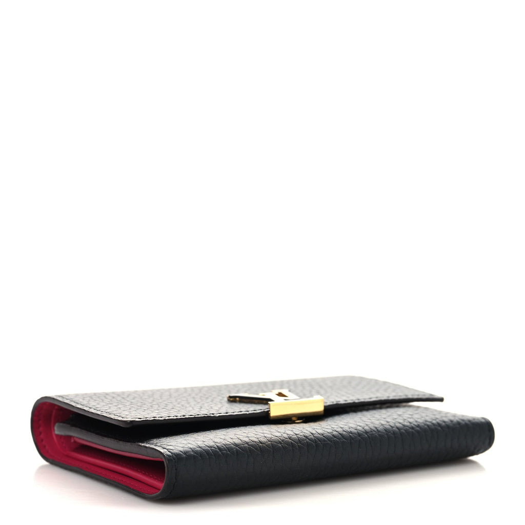 Taurillon Capucines Compact Wallet Black