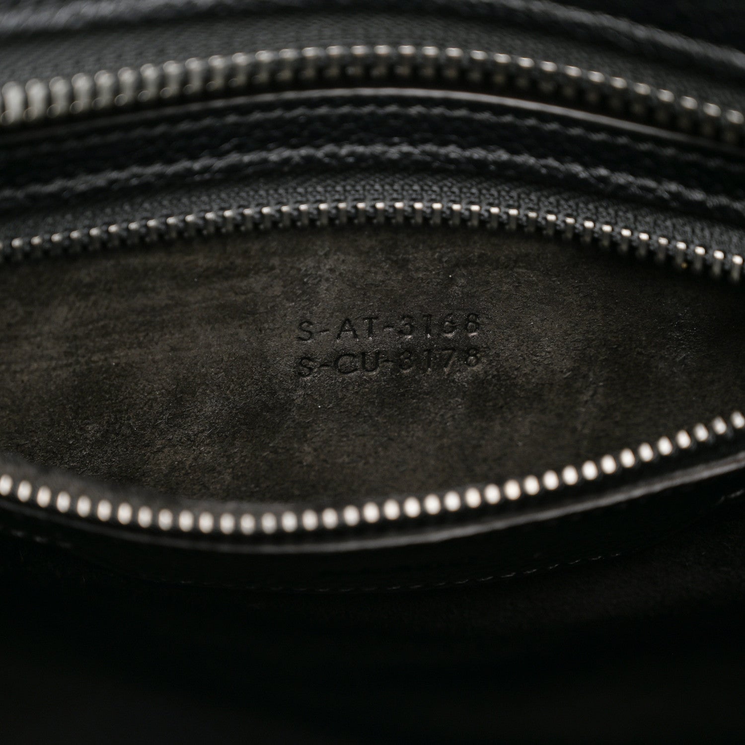 Drummed Calfskin Micro Luggage Black