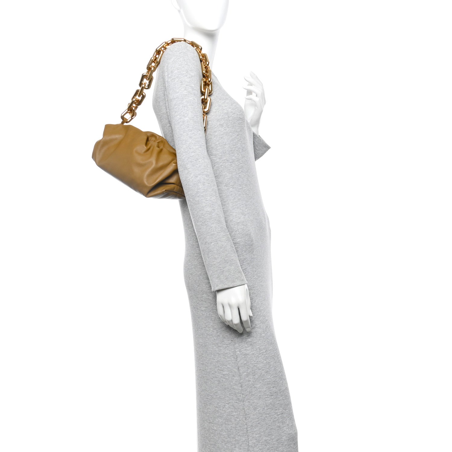 Calfskin The Pouch Chain Moutarde