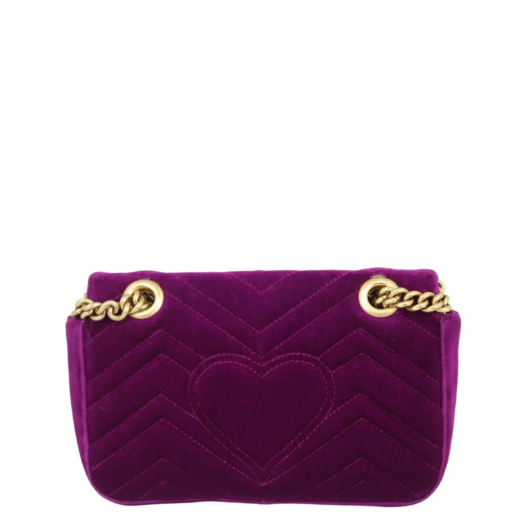 Gucci GG Marmont Velvet Mini Shoulder Bag