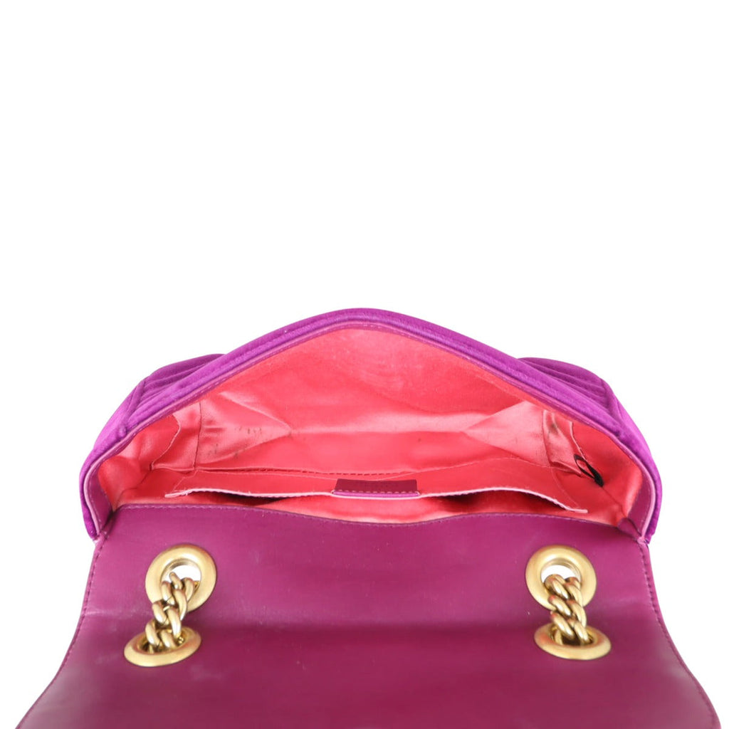 Gucci GG Marmont Velvet Mini Shoulder Bag
