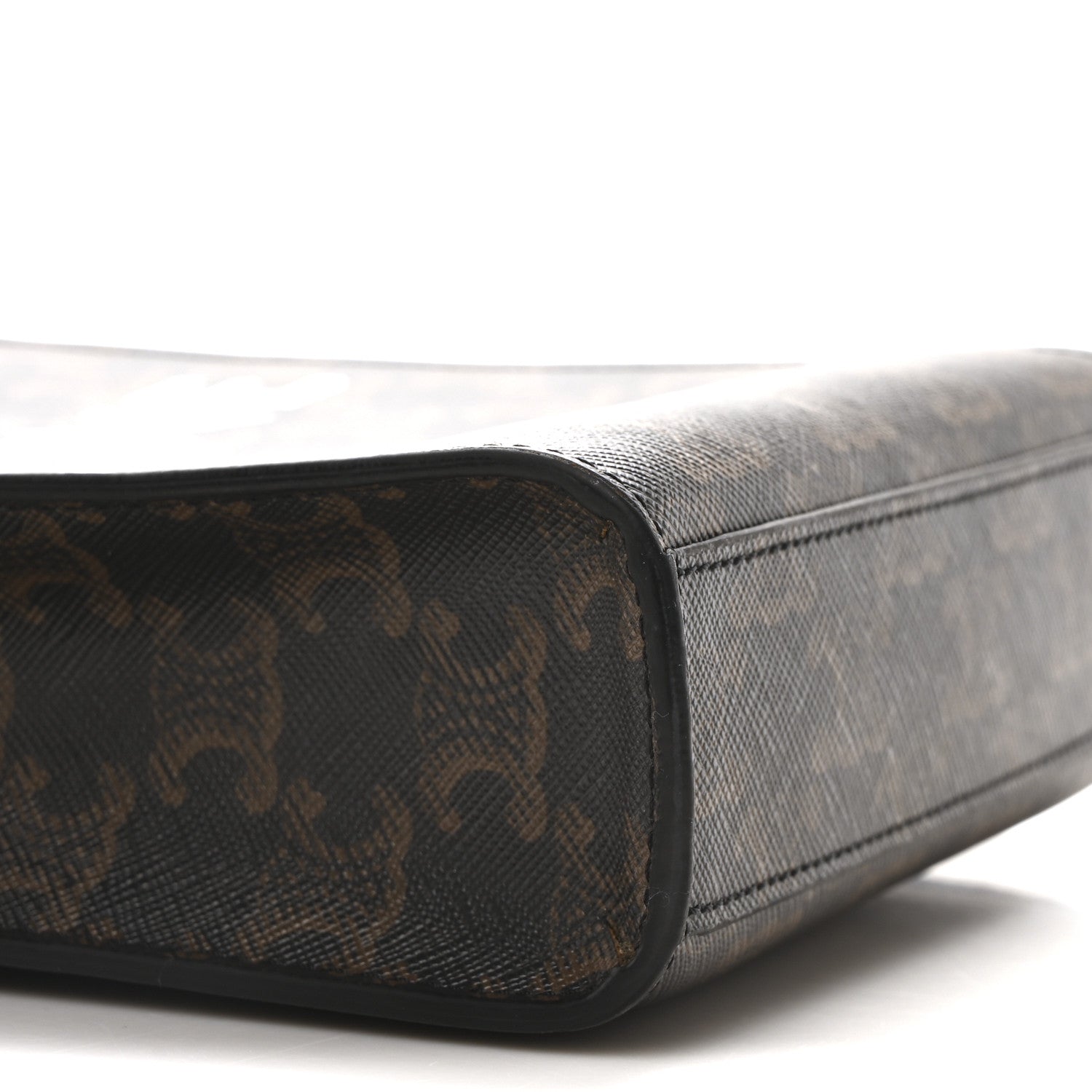 Triomphe Canvas Calfskin Mini Vertical Cabas Tan