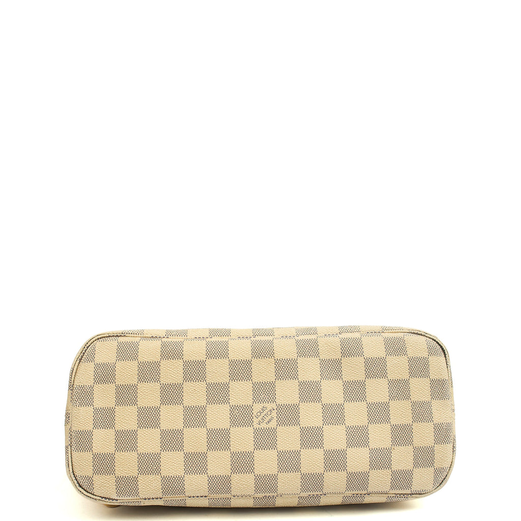Louis Vuitton Tote Neverfull PM in Damier Azur, Canvas