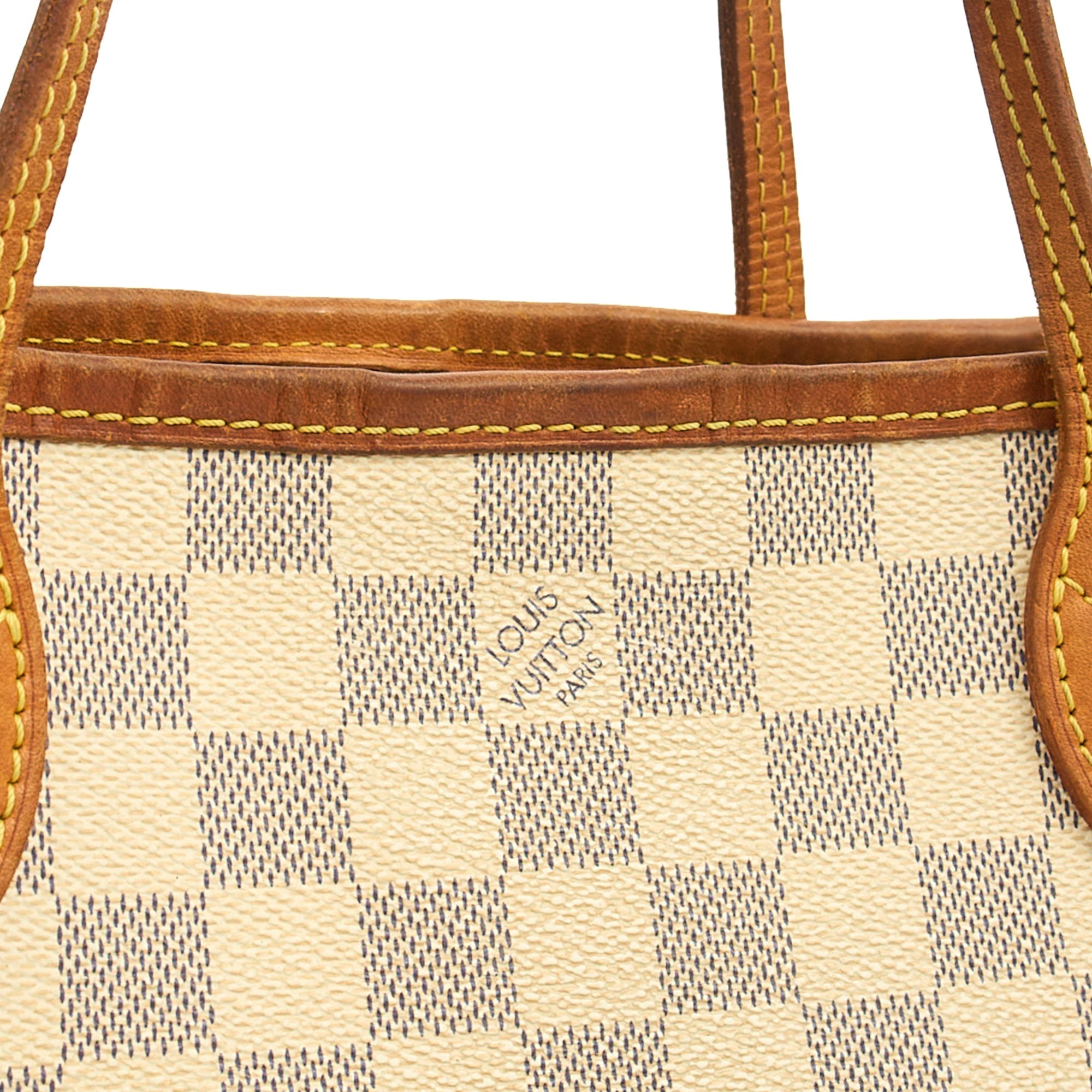 Louis Vuitton Tote Neverfull PM in Damier Azur, Canvas