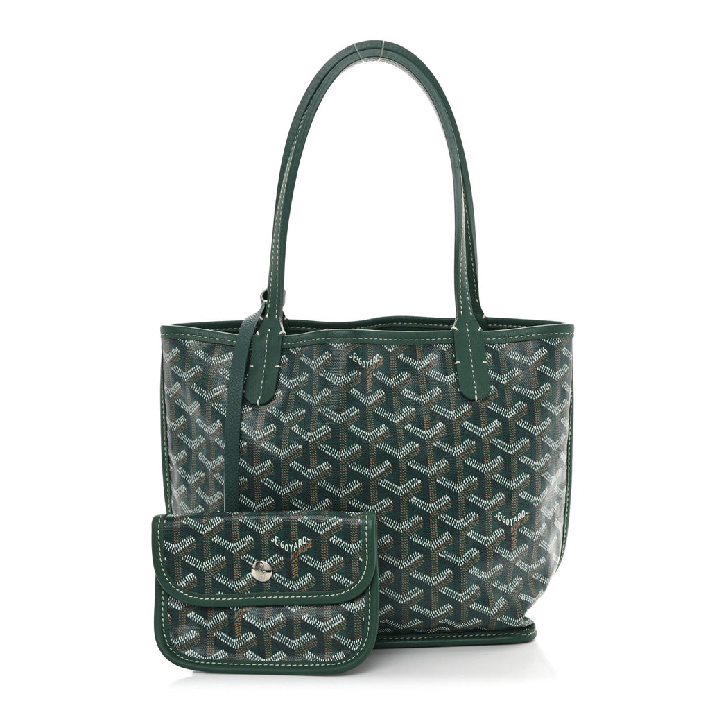 Goyardine Reversible Mini Anjou Green