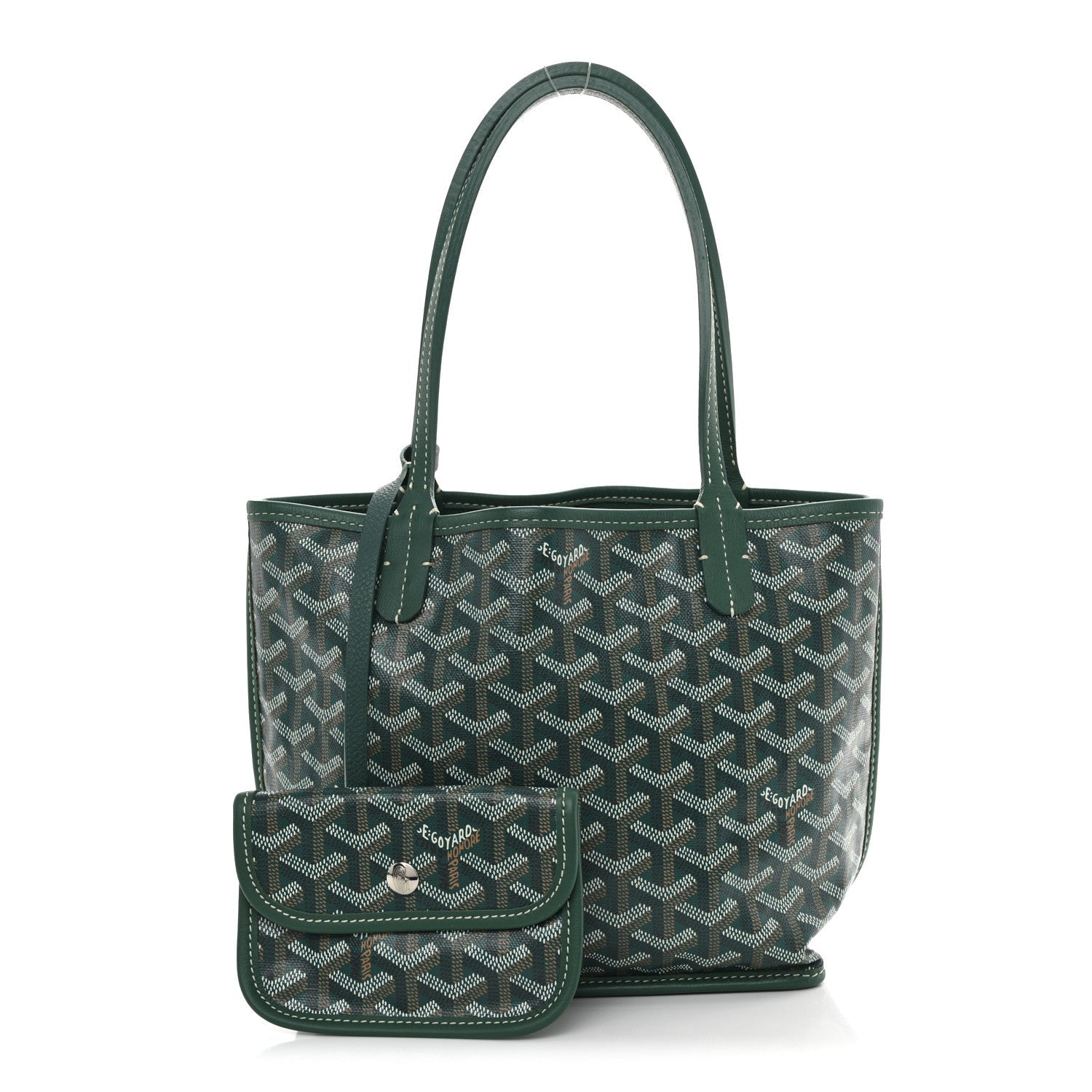 Goyardine Reversible Mini Anjou Green