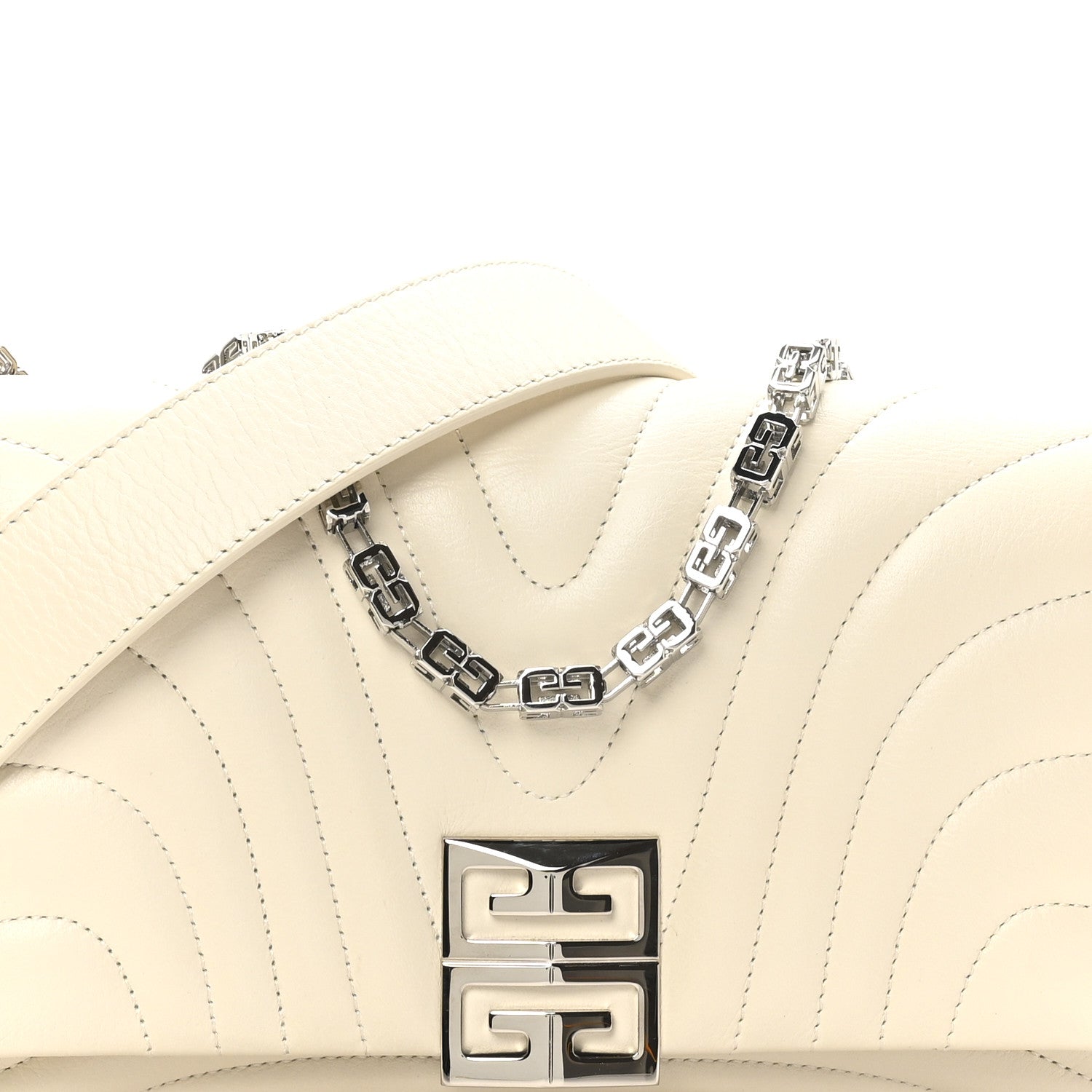Calfskin Quilted Small 4G Shoulder Bag Ivory