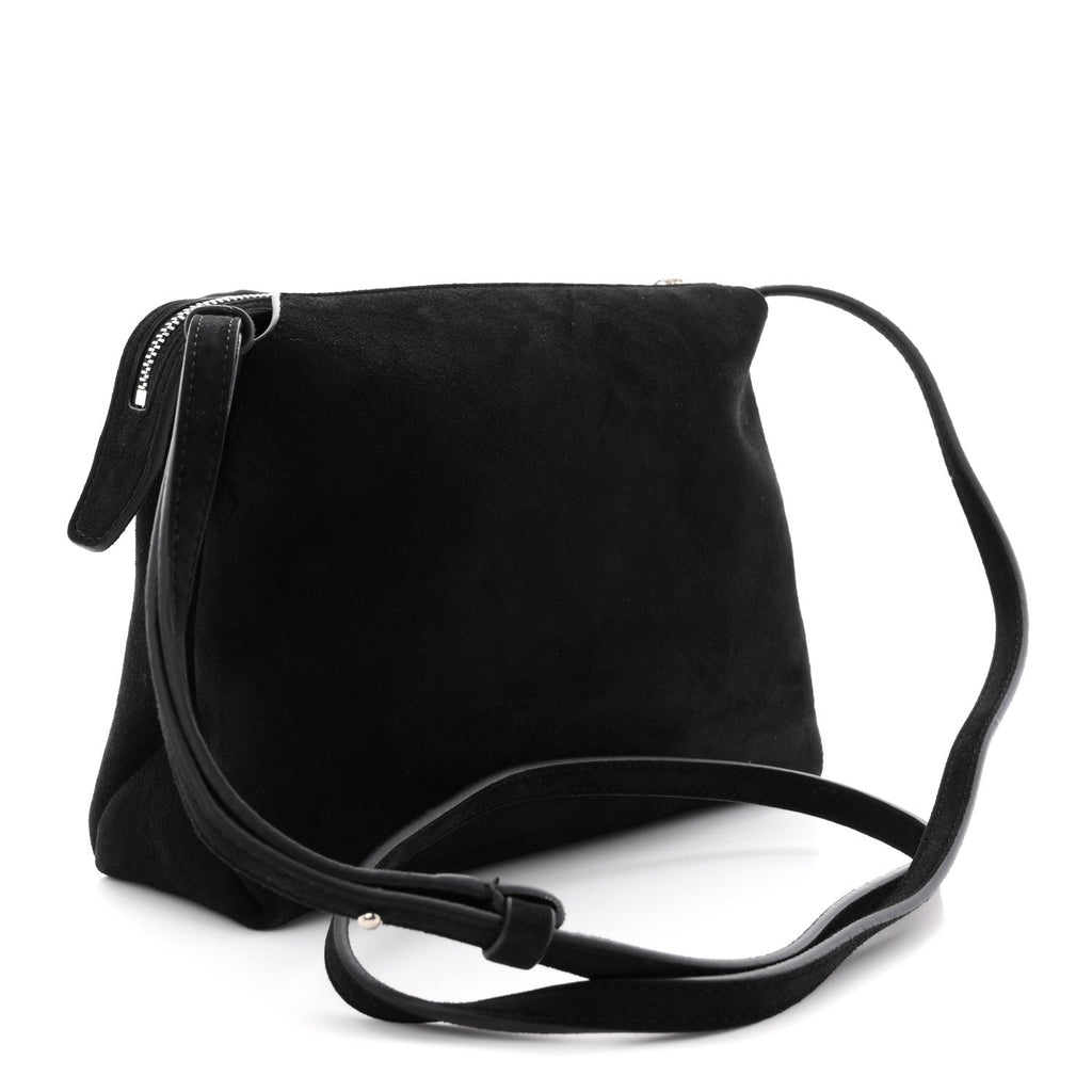 Suede Lina Crossbody Bag Black