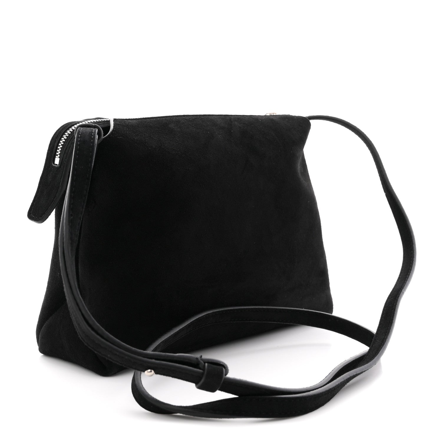 Suede Lina Crossbody Bag Black