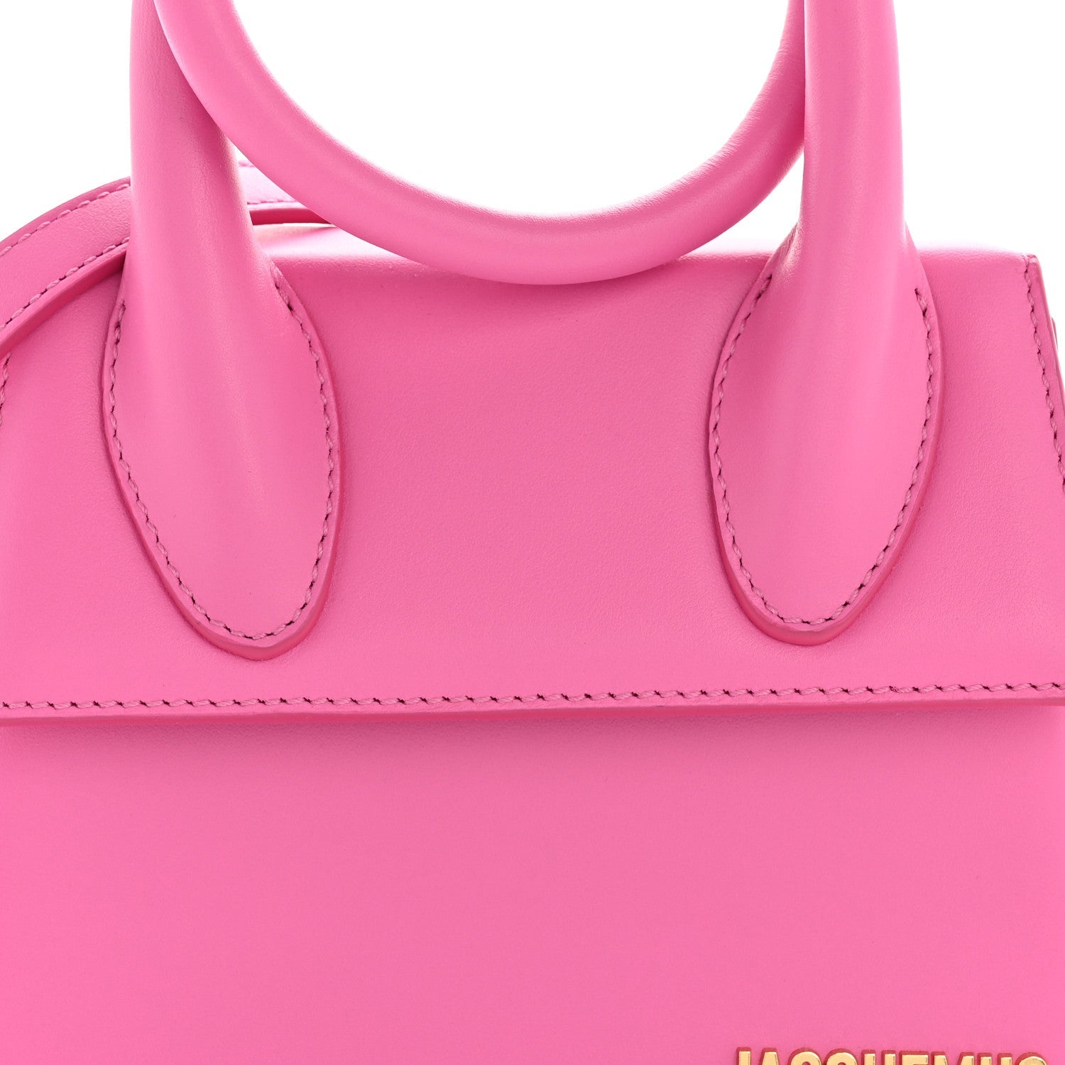Smooth Calfskin Le Chiquito Noeud Neon Pink