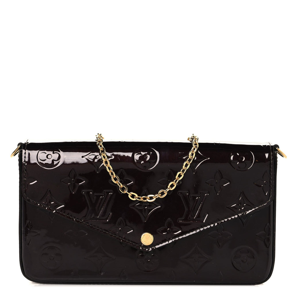 Vernis Pochette Felicie Chain Wallet Amarante