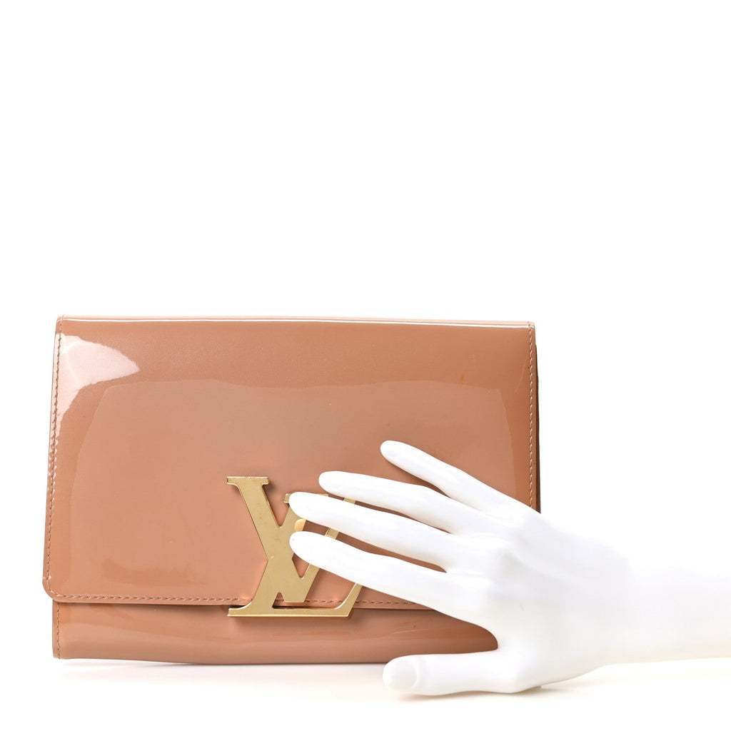 Patent Louise New Sobe Clutch Rose Velours