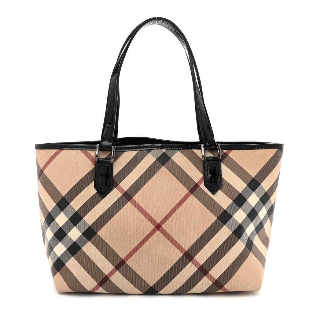 Supernova Check Small Nickie Tote Black