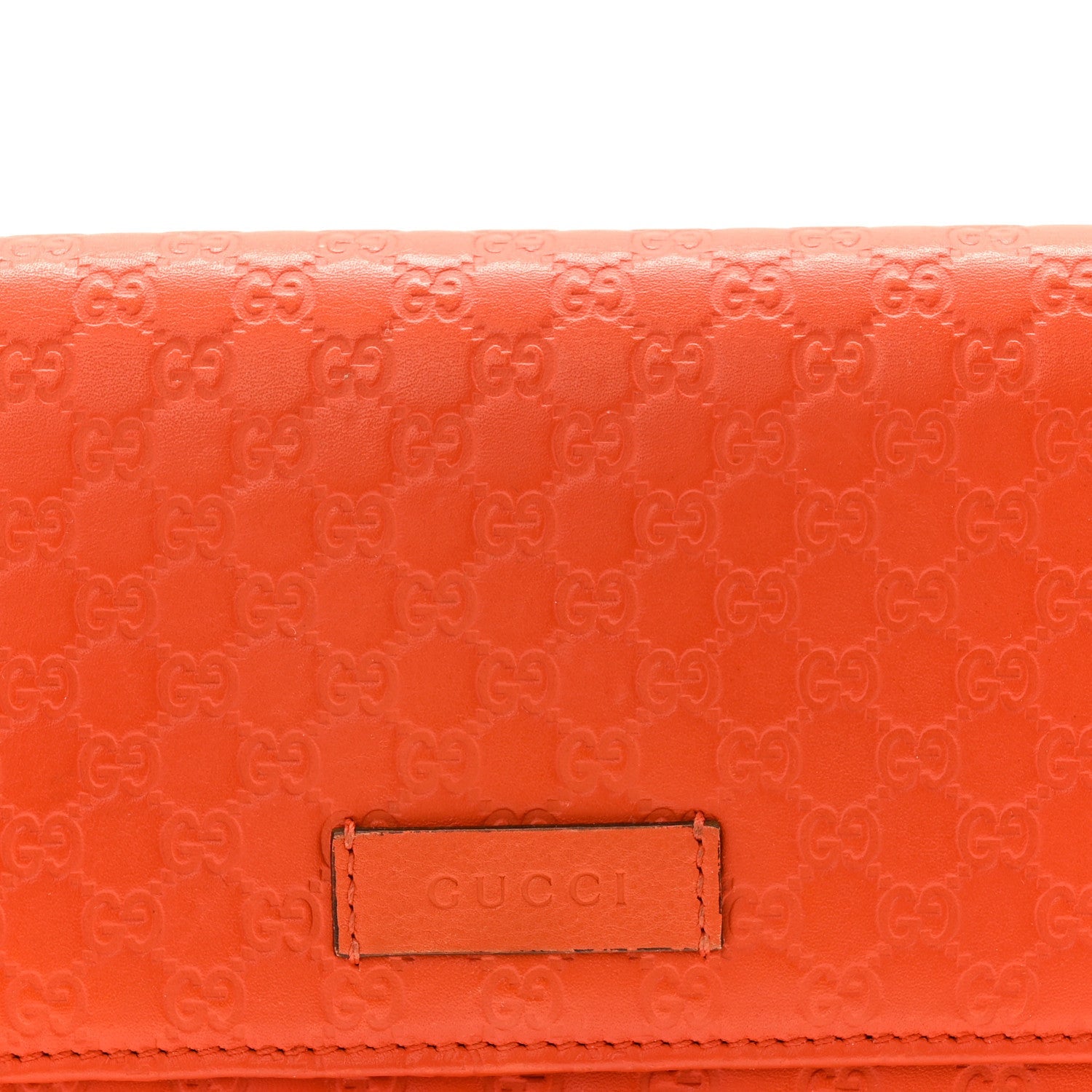 Soft Microguccissima Continental Wallet Sun Orange